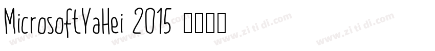 MicrosoftYaHei 2015 字体转换